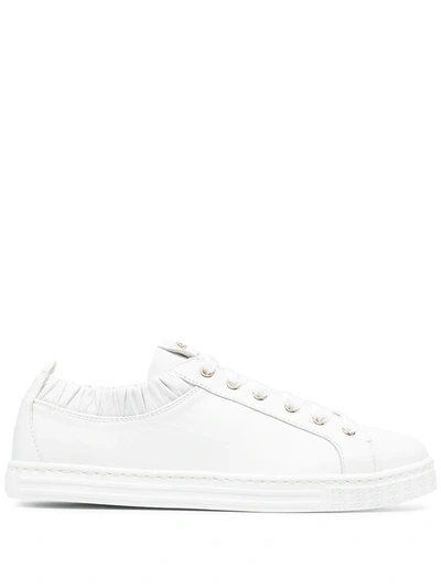 Shop Agl Attilio Giusti Leombruni Elasticated Ankle Low-top Sneakers In White