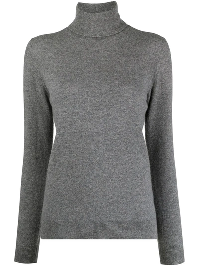 Shop 12 Storeez Roll-neck Cashmere Jumper In Grey
