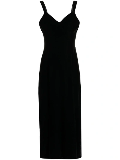 Shop 12 Storeez V-neck Fitted Dress In Black