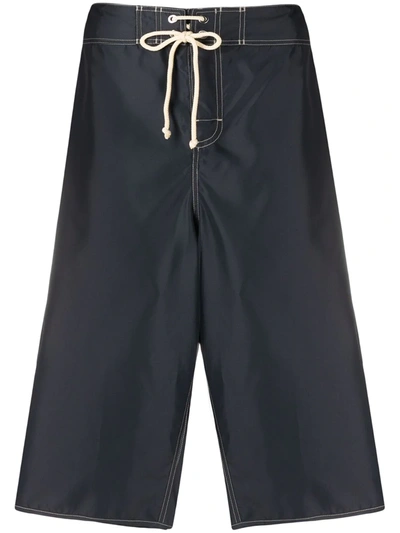 Shop Jil Sander Drawstring Bermuda Shorts In Black