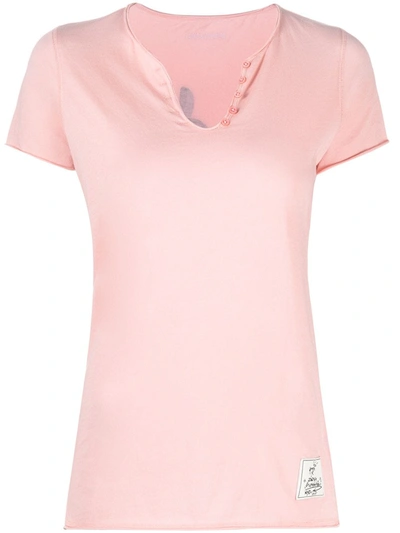 Shop Zadig & Voltaire 'love' Print Cotton T-shirt In Pink