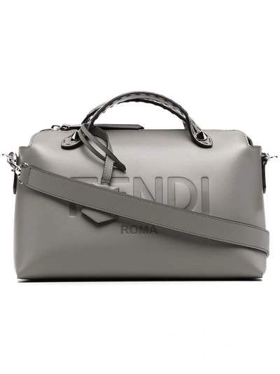 Shop Fendi Medium By The Way Tote Bag In Grey