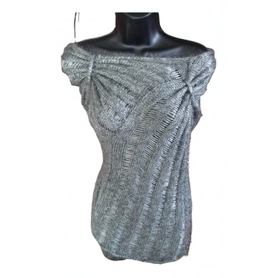 Pre-owned Plein Sud Silver Synthetic Top