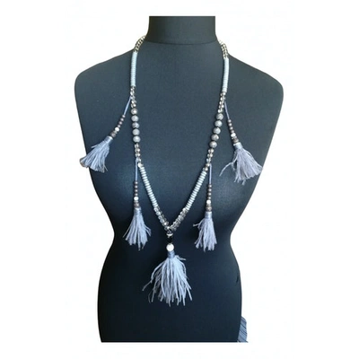 Pre-owned Needles Necklace In Grey
