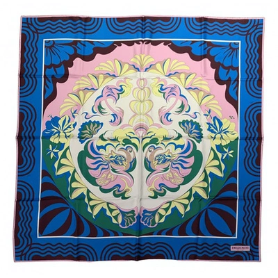 Pre-owned Emilio Pucci Silk Neckerchief In Multicolour