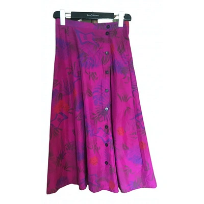 Pre-owned Zadig & Voltaire Pink Silk Skirt
