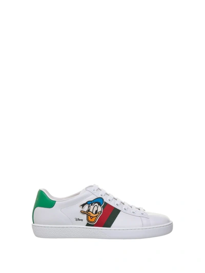 Shop Gucci Ace Sneaker In Bianco Vrv Sha