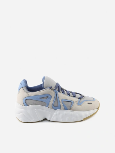 Shop Acne Studios Sneakers Chunky Con Dettaglio Bicolore In Light Blue/white