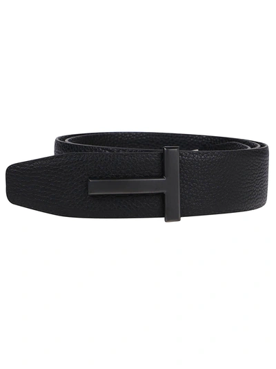 Shop Tom Ford T Belt Reversible In Black