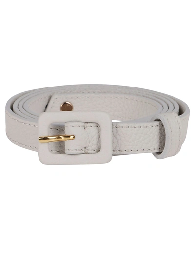 Shop Agnona Ivory Leather Belt