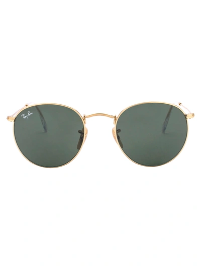 Shop Ray Ban Round Metal Sunglasses In 001 Arista