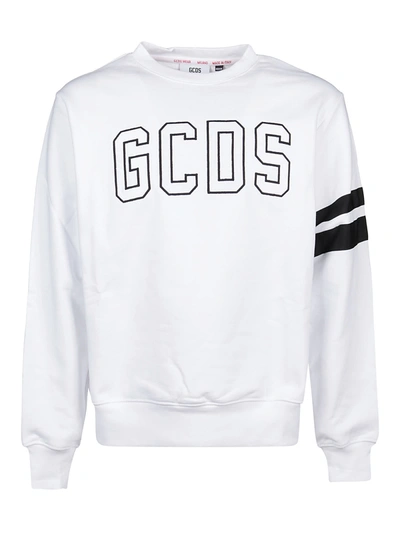 Shop Gcds Crewneck Logo In White