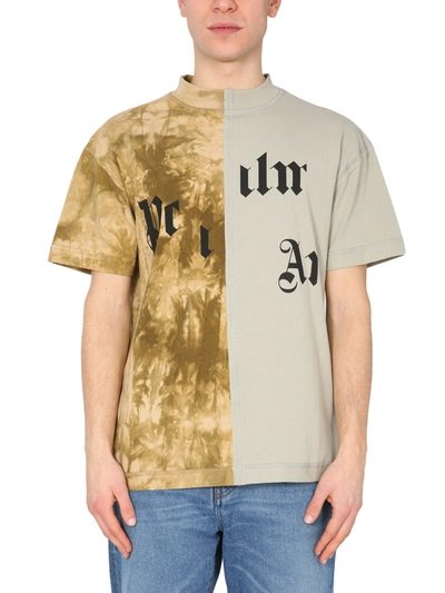 Shop Palm Angels Military T-shirt In Verde