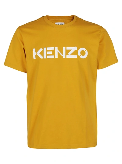 Shop Kenzo Yellow Cotton T-shirt