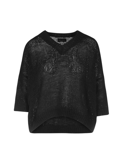 Shop Roberto Collina Sweater Boxy In Black