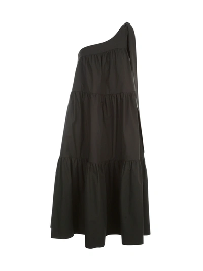 Shop Erika Cavallini Dorotea Popeline Sleeveless Dress In Black