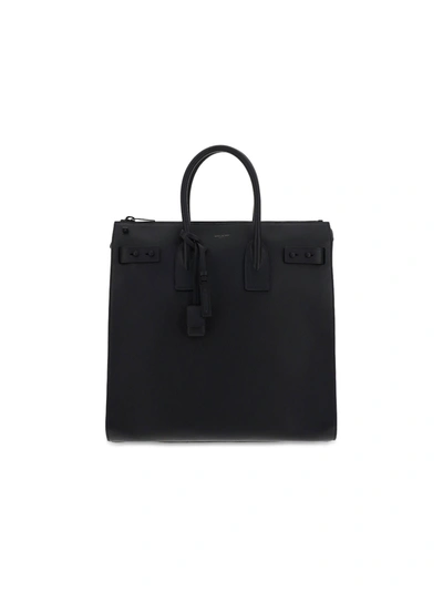 Shop Saint Laurent Sdj Tote Bag In Black