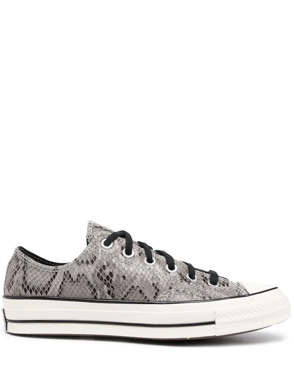 Converse Men's Chuck Taylor All Star 70 Snake Embossed Low Top Sneakers In  Grey/ Egret/ Black | ModeSens