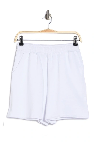 Shop Afrm Abe Pull-on Shorts In Blanc
