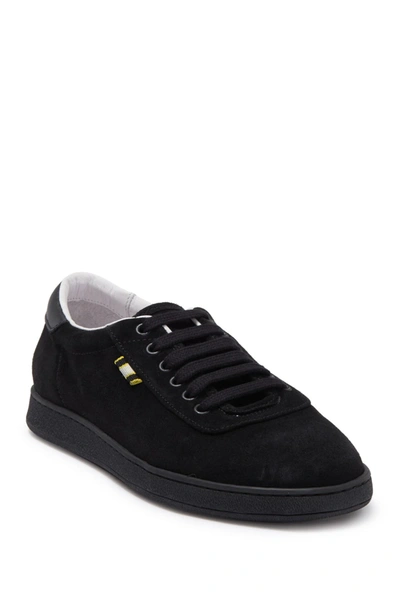 Shop Aprix Suede Sneaker In Black/black