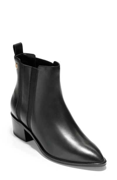 Shop Cole Haan Grand Valorie Bootie In Black Leather
