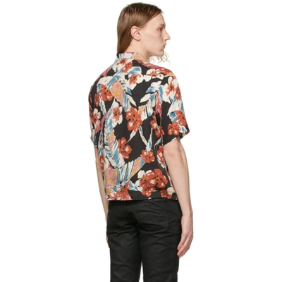 Shop Saint Laurent Multicolor Tropical Short Sleeve Shirt In 9755 Flower