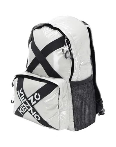 Shop Kenzo Backpacks & Fanny Packs In Light Grey