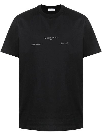 Shop Ih Nom Uh Nit Printed Cotton T-shirt In Black