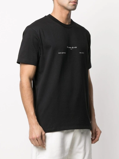 Shop Ih Nom Uh Nit Printed Cotton T-shirt In Black