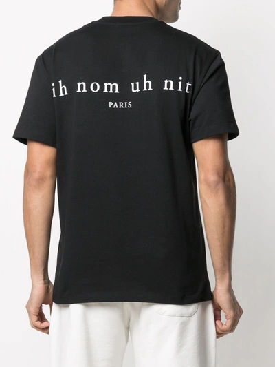 Shop Ih Nom Uh Nit Printed Cotton T-shirt In Black