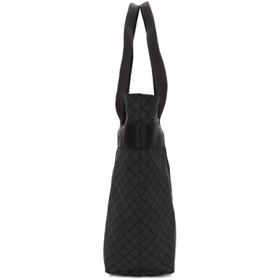 Shop Bottega Veneta Black Intrecciato Appliqué Tote In 8803-black-