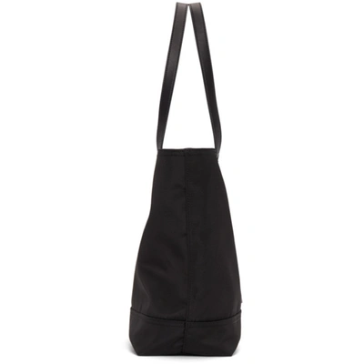 Shop Moschino Black Nylon Logo Tote In B1555 Black