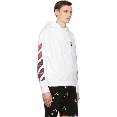 Off-white White u0026 Red Slim Marker Hoodie | ModeSens