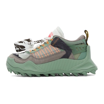 Shop Off-white Green And Black Odsy-1000 Sneakers In Mint Black