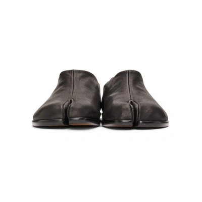 Shop Maison Margiela Black Tabi Babouche Loafers In T8013 Black