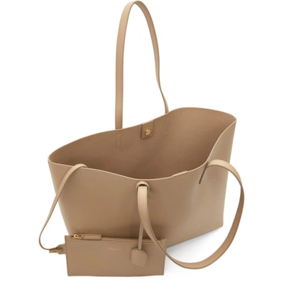 Shop Saint Laurent Beige East/west Shopping Tote In 2721 Dkbeig