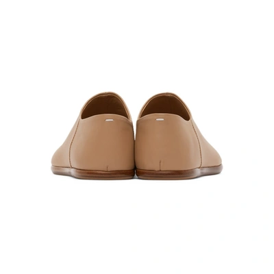 Shop Maison Margiela Beige Tabi Babouche Loafers In T9004 Champ