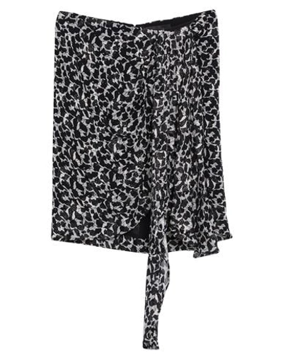 Shop Isabel Marant Woman Midi Skirt Black Size 8 Viscose, Lurex