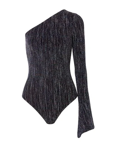 Shop Alix Nyc Woman Bodysuit Black Size L Polyamide, Polyester, Elastane