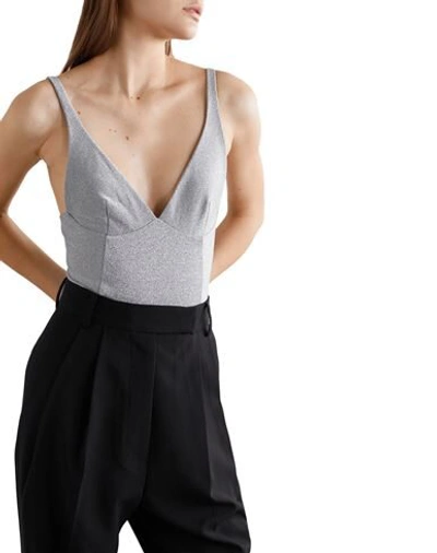 Shop Alix Nyc Woman Top Grey Size L Polyester, Elastane, Polyamide