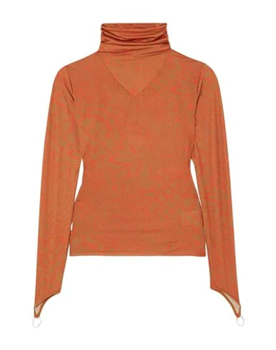 Shop Maisie Wilen Woman T-shirt Camel Size L Polyamide, Elastane In Beige