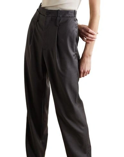 Shop Commission Woman Pants Steel Grey Size 8 Wool