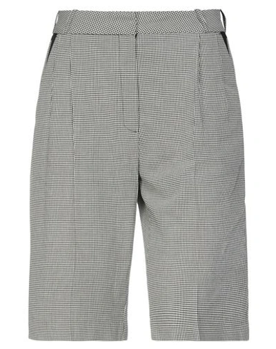 Shop Coperni Woman Shorts & Bermuda Shorts Black Size 10 Cotton, Polyester, Virgin Wool, Elastane