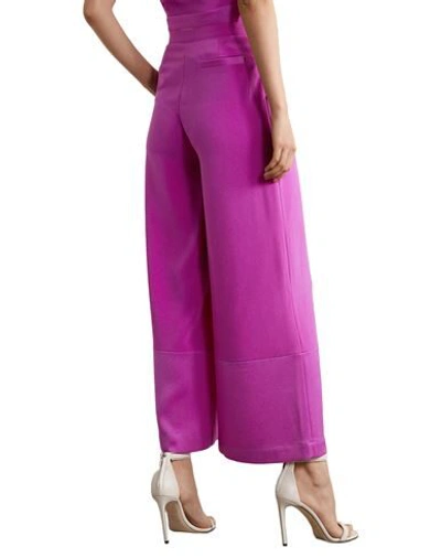 Shop Fleur Du Mal Woman Pants Mauve Size 10 Acetate, Polyester In Purple