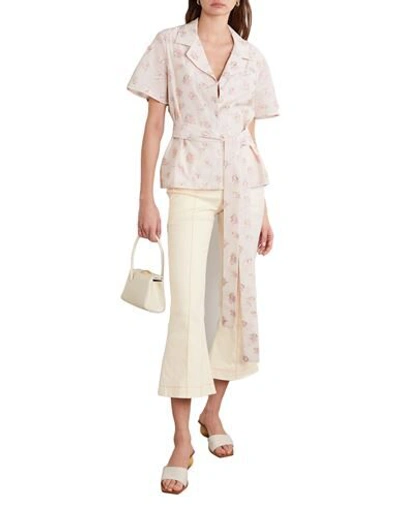 Shop Maggie Marilyn Woman Pants Beige Size 6 Cotton, Linen, Lycra