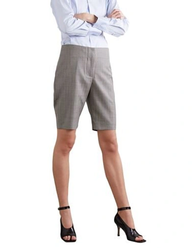 Shop Wright Le Chapelain Woman Shorts & Bermuda Shorts Grey Size 8 Wool