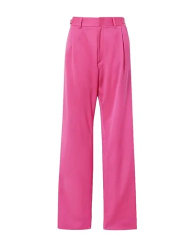 Shop Gmbh Woman Pants Fuchsia Size 12 Wool In Pink