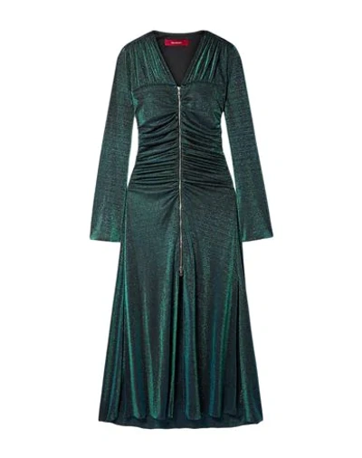 Shop Sies Marjan Woman Maxi Dress Green Size 2 Viscose, Polyester, Polyamide