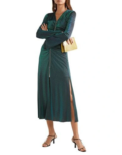 Shop Sies Marjan Woman Maxi Dress Green Size 2 Viscose, Polyester, Polyamide