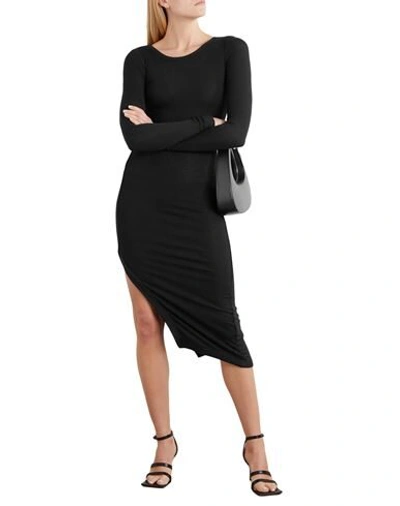 Shop Alix Nyc Woman Midi Dress Black Size L Modal, Elastane